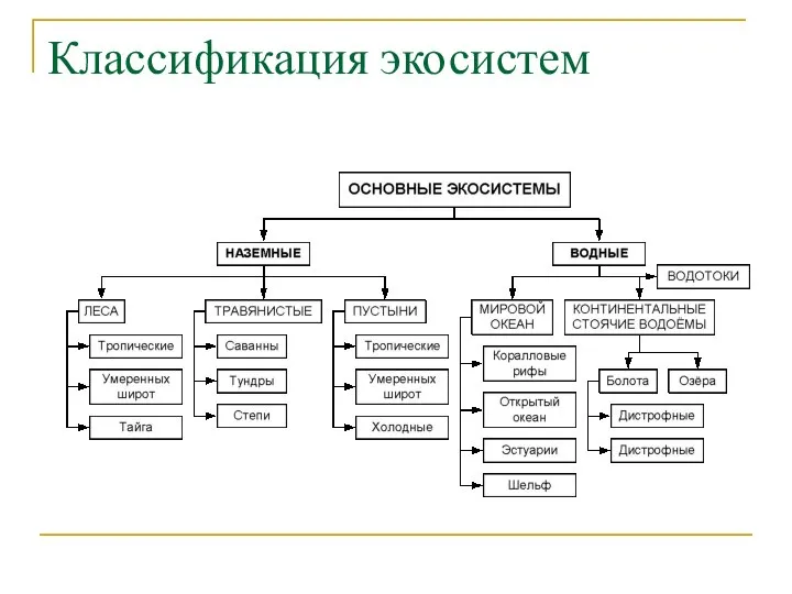 Классификация экосистем