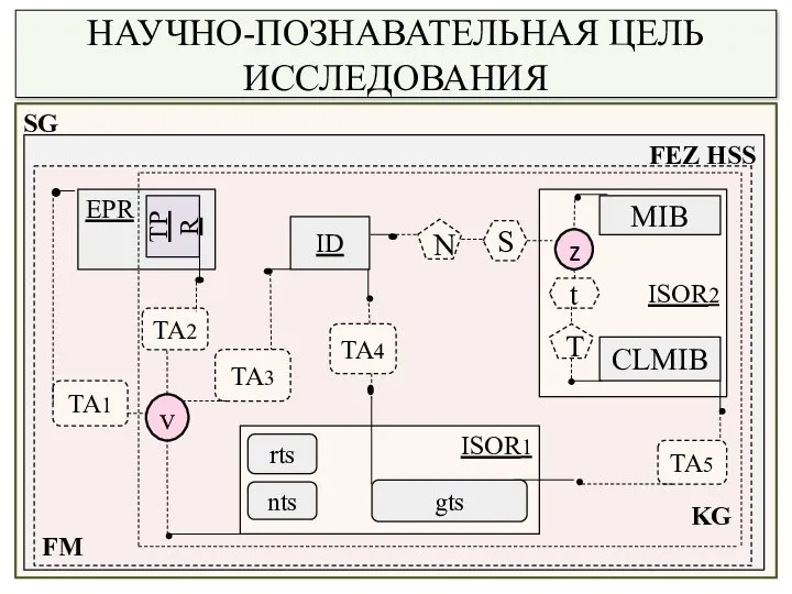 НАУЧНО-ПОЗНАВАТЕЛЬНАЯ ЦЕЛЬ ИССЛЕДОВАНИЯ SG FEZ HSS KG FM EPR TPR ISOR2