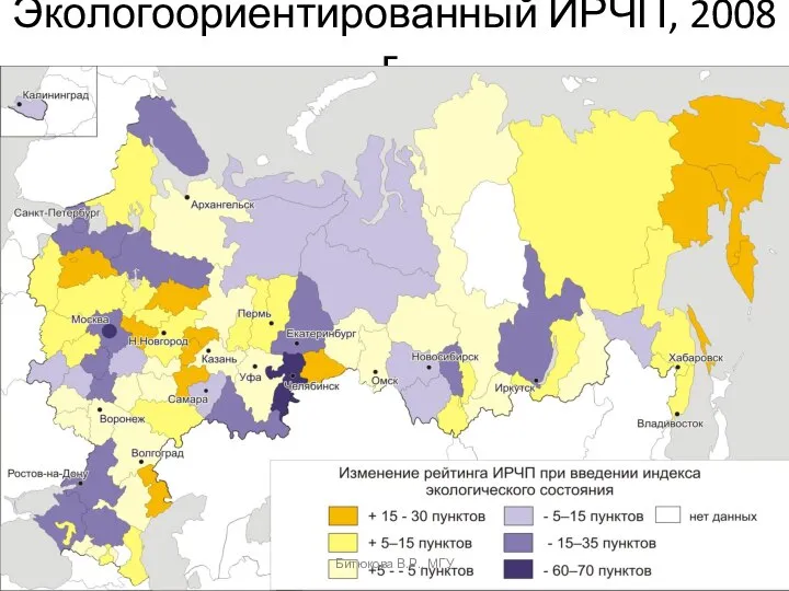 Экологоориентированный ИРЧП, 2008 г. Битюкова В.Р., МГУ