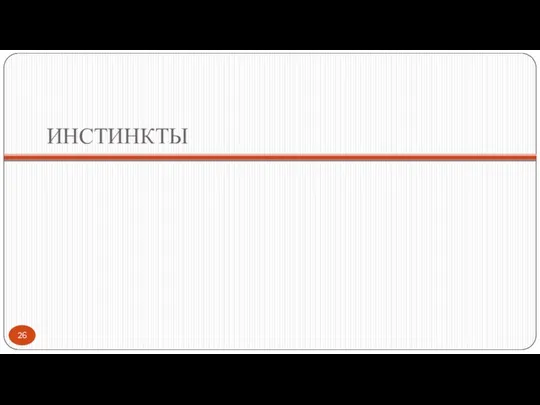 ИНСТИНКТЫ