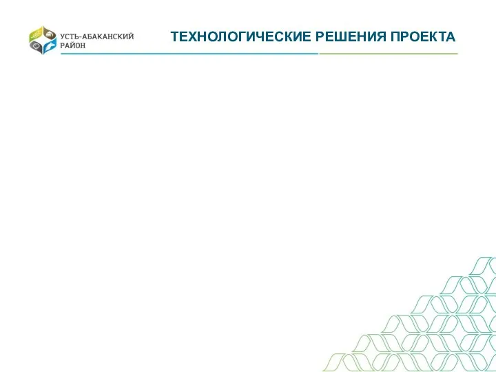 ТЕХНОЛОГИЧЕСКИЕ РЕШЕНИЯ ПРОЕКТА