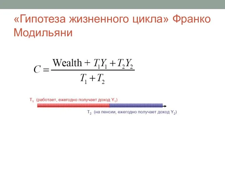 «Гипотеза жизненного цикла» Франко Модильяни