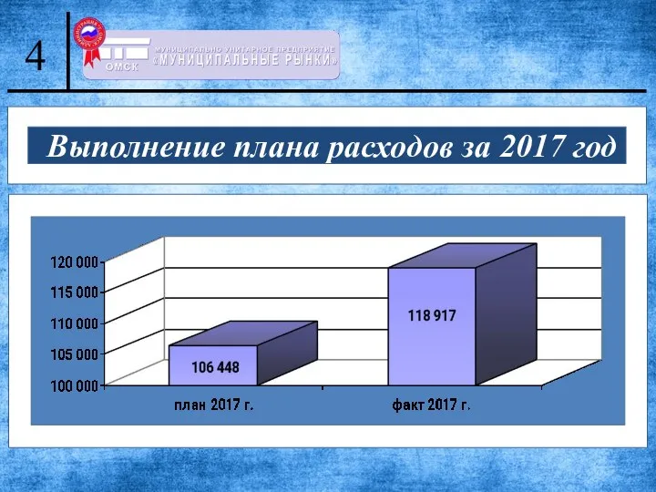 Выполнение плана расходов за 2017 год 4