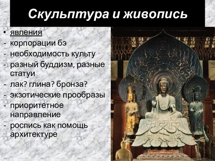 Скульптура и живопись явления корпорации бэ необходимость культу разный буддизм, разные