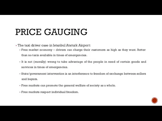 PRICE GAUGING The taxi driver case in Istanbul Ataturk Airport: Free