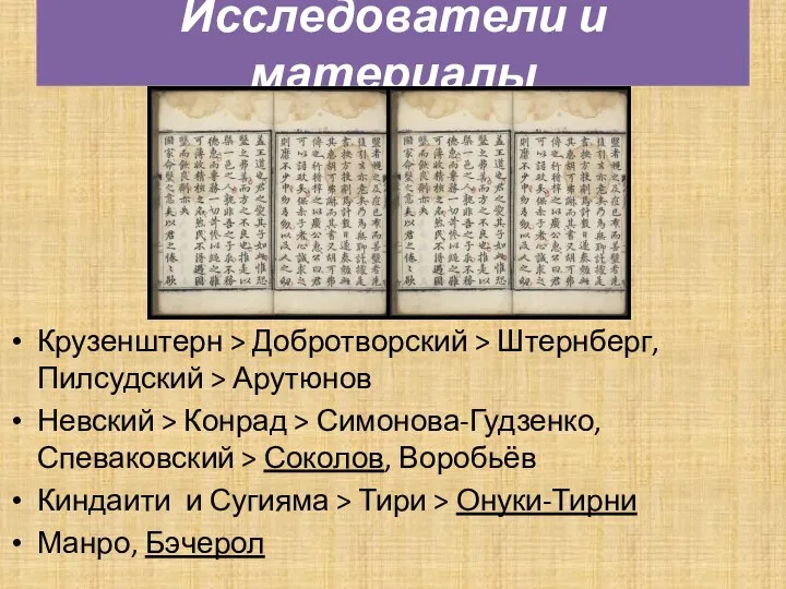 Крузенштерн > Добротворский > Штернберг, Пилсудский > Арутюнов Невский > Конрад