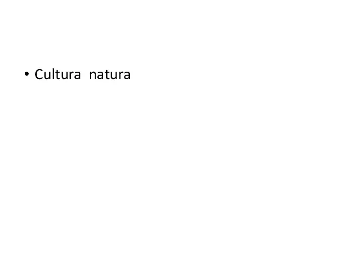 Cultura natura