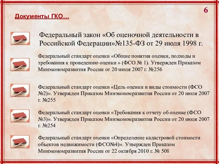 Федеральный закон «Об оценочной деятельности в Российской Федерации»№135-ФЗ от 29 июля