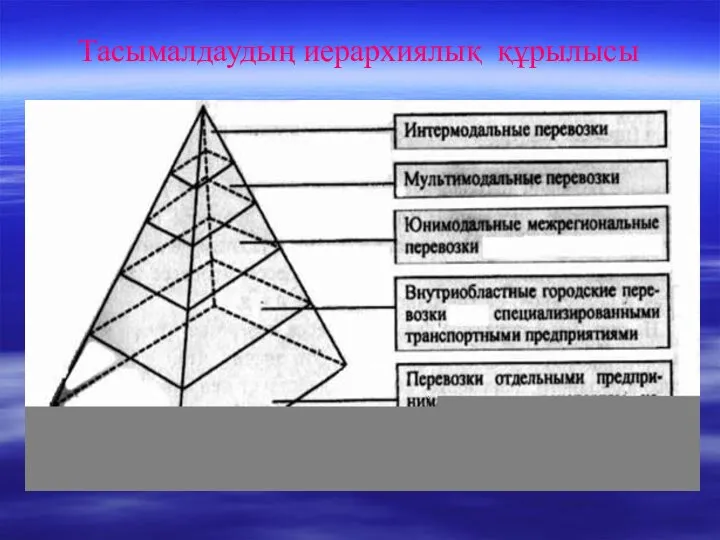 Тасымалдаудың иерархиялық құрылысы