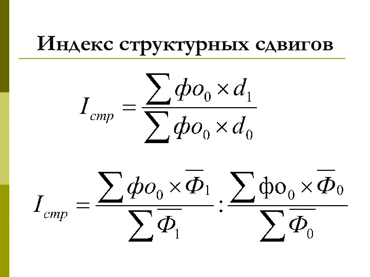 Индекс структурных сдвигов