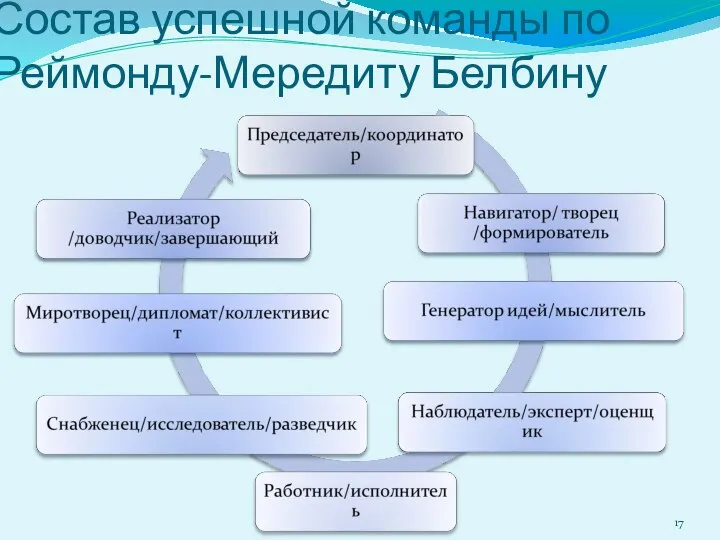 Состав успешной команды по Реймонду-Мередиту Белбину