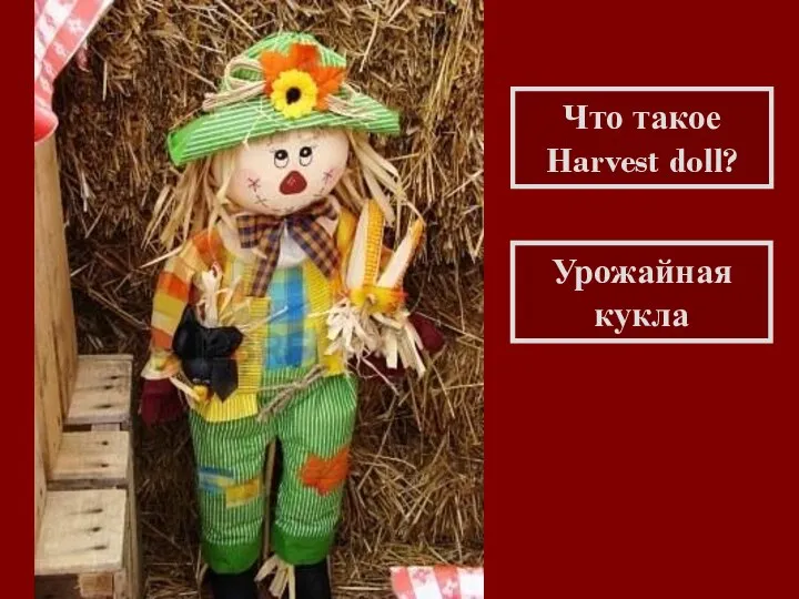 Что такое Harvest doll? Урожайная кукла