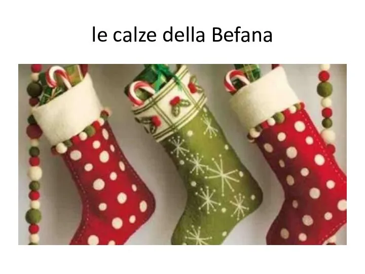 le calze della Befana