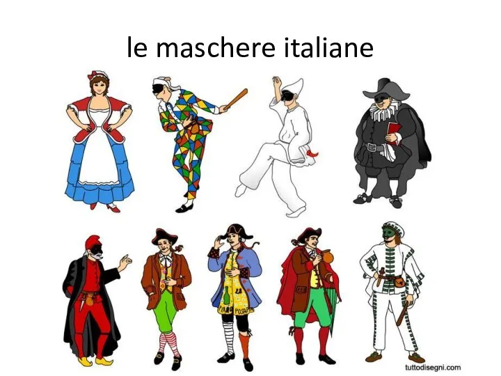 le maschere italiane