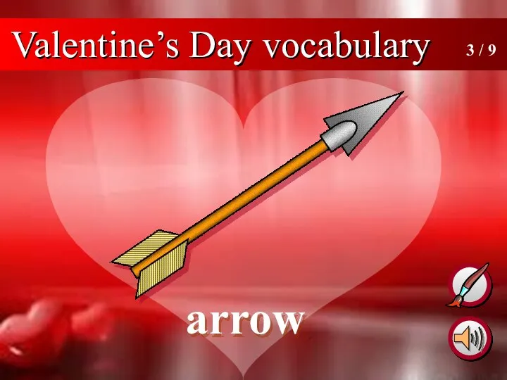 arrow 3 / 9 Valentine’s Day vocabulary