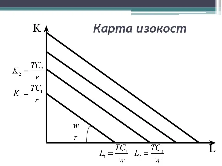 L K Карта изокост