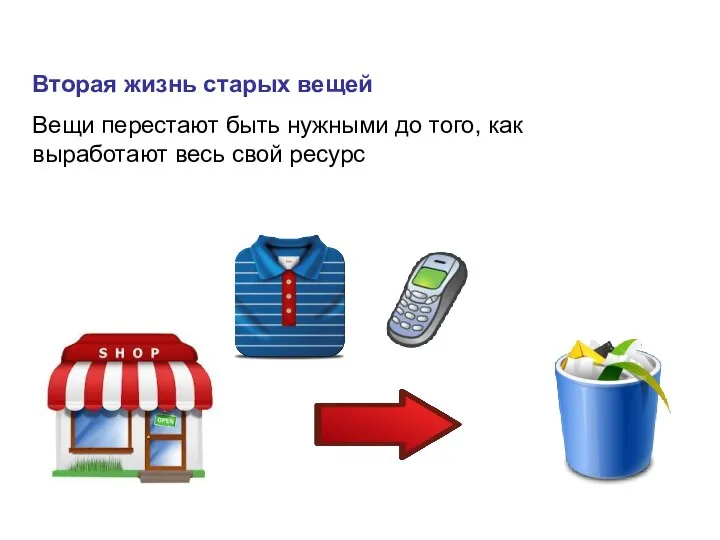 Вторая жизнь старых вещей Вещи перестают быть нужными до того, как выработают весь свой ресурс