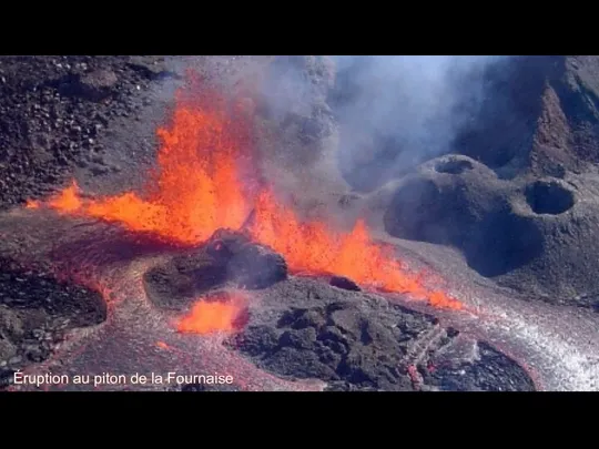 Éruption au piton de la Fournaise