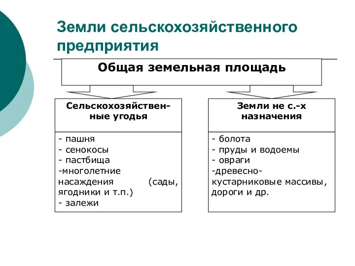 Земли сельскохозяйственного предприятия