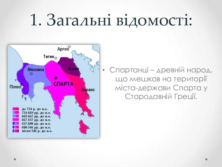 1. Загальні відомості: Спартанці – древній народ, що мешкав на території міста-держави Спарта у Стародавній Греції.