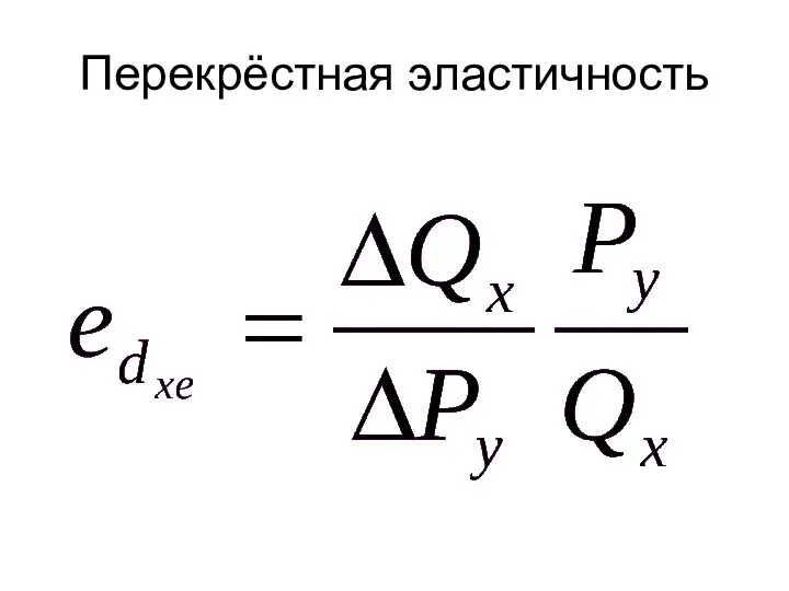 Перекрёстная эластичность