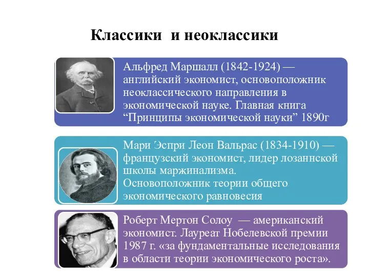 Классики и неоклассики