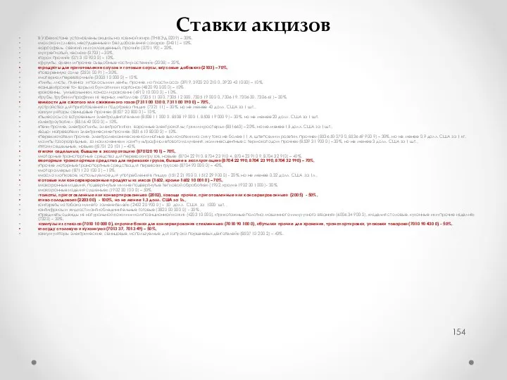 Ставки акцизов В Узбекистане установлены акцизы на «свиной жир» (ТН ВЭД