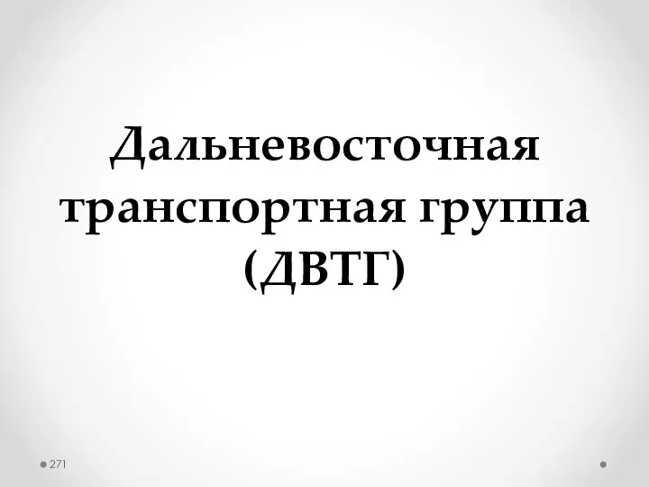 Дальневосточная транспортная группа (ДВТГ)