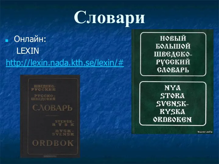 Словари Онлайн: LEXIN http://lexin.nada.kth.se/lexin/#