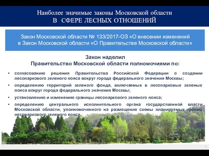 Закон Московской области № 133/2017-ОЗ «О внесении изменений в Закон Московской