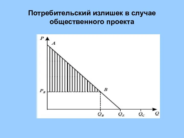 Потребительский излишек в случае общественного проекта