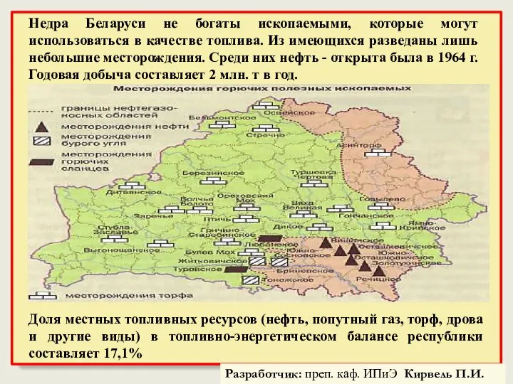 Доля местных топливных ресурсов (нефть, попутный газ, торф, дрова и другие