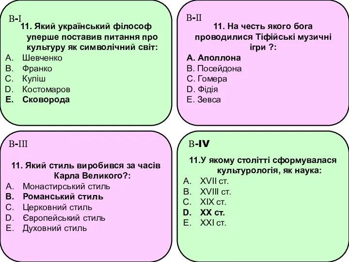 11. Який український філософ уперше поставив питання про культуру як символічний