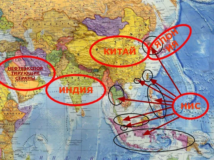 ИНДИЯ КИТАЙ НЕФТЕЭКСПОРТИРУЮЩИЕ СТРАНЫ НИС ЯПОНИЯ