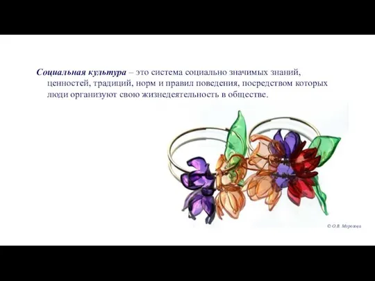 Социальная культура – это система социально значимых знаний, ценностей, традиций, норм