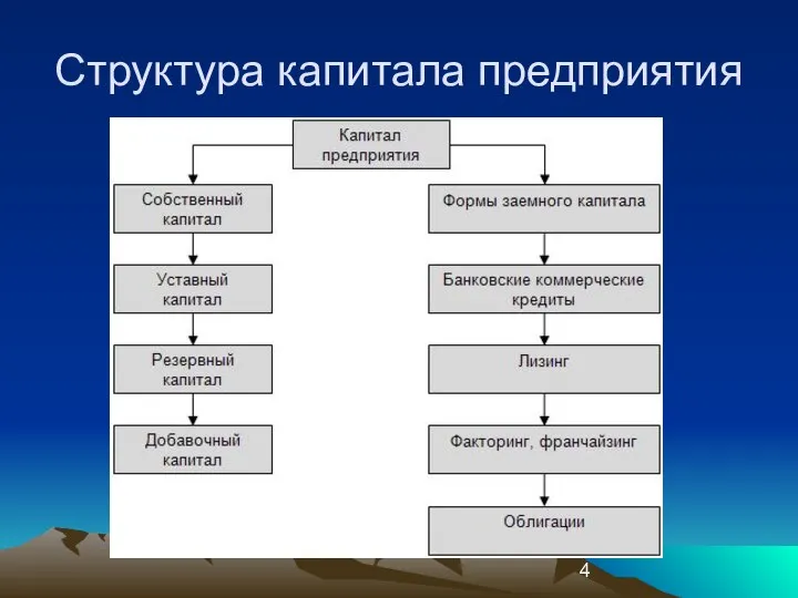 Структура капитала предприятия