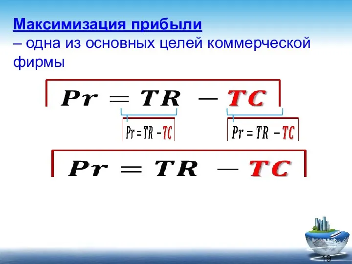 Максимизация прибыли – одна из основных целей коммерческой фирмы