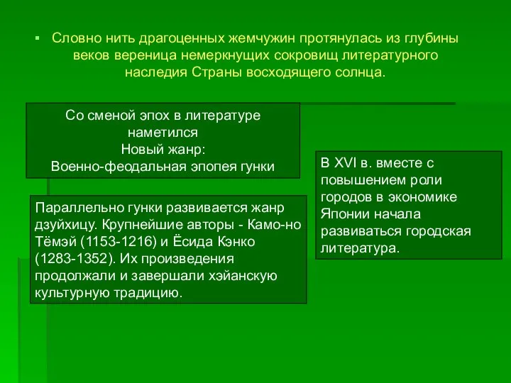 Словно нить драгоценных жемчужин протянулась из глубины веков вереница немеркнущих сокровищ