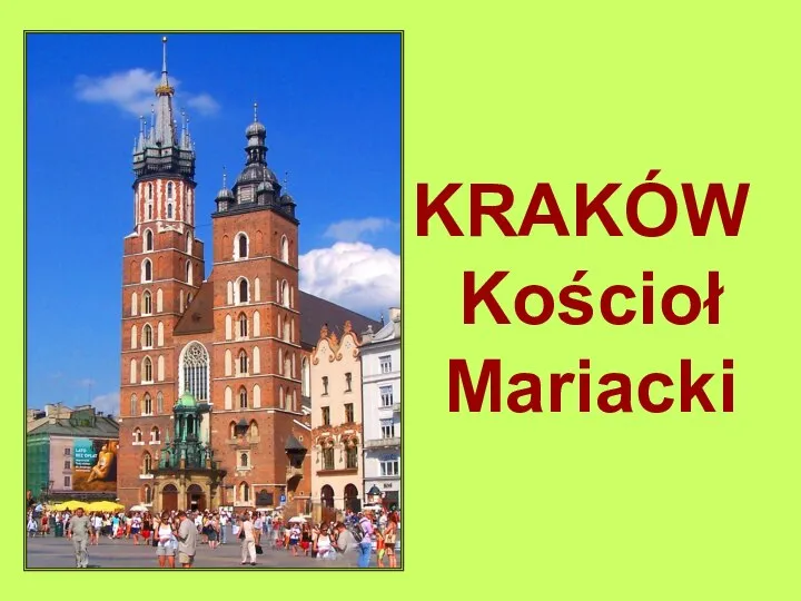 KRAKÓW Kościoł Mariacki