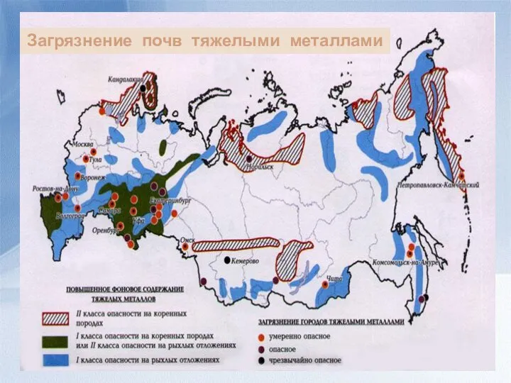 Загрязнение почв тяжелыми металлами