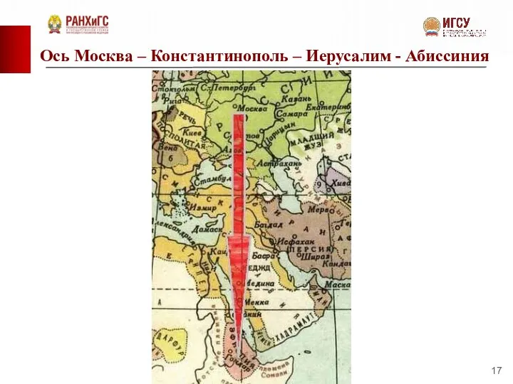 Ось Москва – Константинополь – Иерусалим - Абиссиния