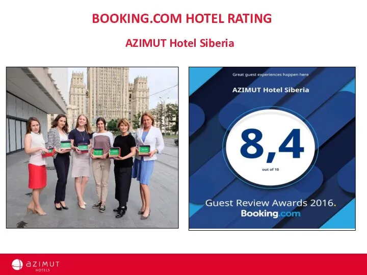 BOOKING.COM HOTEL RATING AZIMUT Hotel Siberia