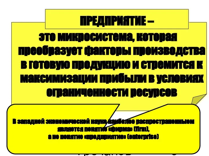 Гречановская И.Г.Экономика предприятия. - ОГАСА,2012. - Л3. это микросистема, которая преобразует