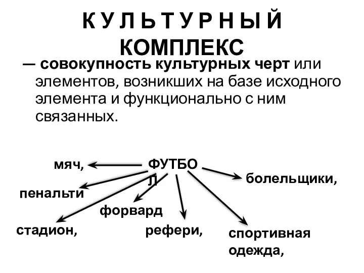 К У Л Ь Т У Р Н Ы Й КОМПЛЕКС