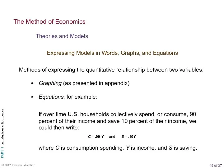 Expressing Models in Words, Graphs, and Equations Theories and Models The