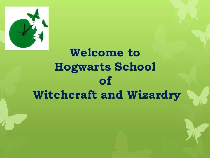 Welcome to Hogwarts School of Witchcraft and Wizardry