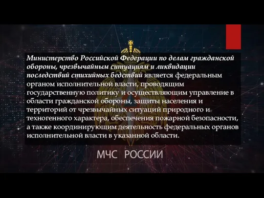 Министерство Российской Федерации по делам гражданской обороны, чрезвычайным ситуациям и ликвидации