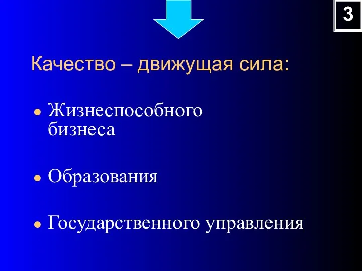 Качество – движущая сила: Жизнеспособного бизнеса Образования Государственного управления 3