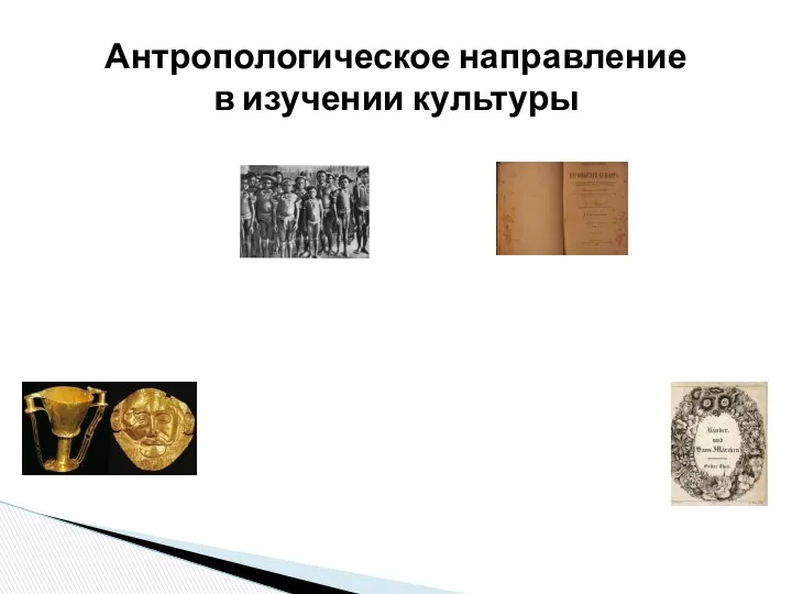 Антропологическое направление в изучении культуры Культурная антропология Археология Этнология и этнография Филология