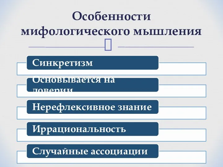 Особенности мифологического мышления